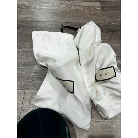 Gucci Nocciola Pleated Brown Tan Nude Slip on Heels Size 39 C - Picture 5 of 5